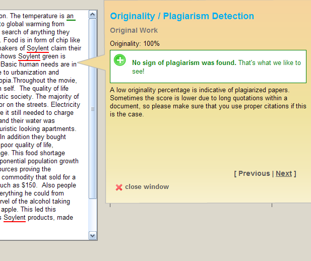 Free online plagarism checker